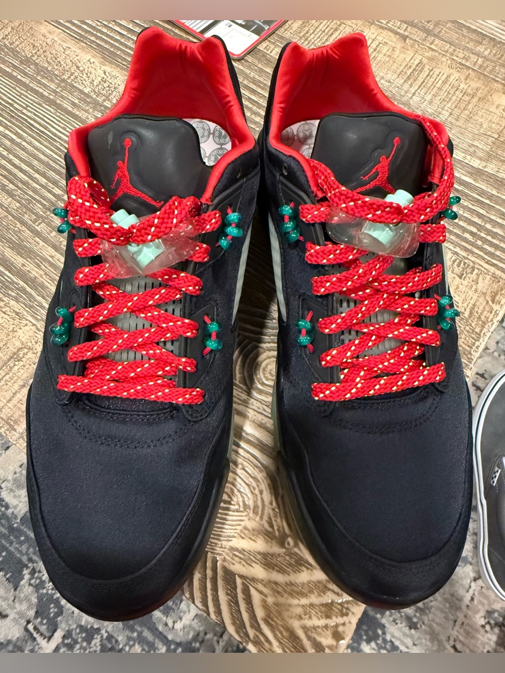 Jordan 5 retro low clot jade